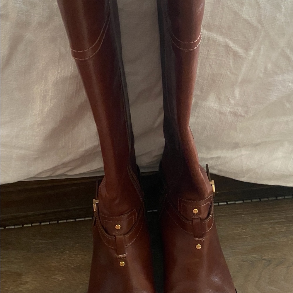 Tory Burch 5.5 Brown Riding Boots